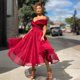 thumbnail image 4 of Vestido elegante De fiesta De noche con hombros descubiertos, corte en A, para invitados De Boda, vestido De cumpleaños para cóctel, Vestidos De Novia, 4 of 5