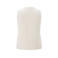 thumbnail image 4 of Gupgi Women's Knit Tank Tops Solid Color Sleeveless Round Neck Front Button Slim Sweater Vest, 4 of 9