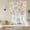Beige, variant on Easter Eggs Balloon Curtains for Bedroom/Front Door/Bathroom, Cute Colorful Spring Love Country Tie Up Curtains 63 Inch Length Light Filtering Kitchen Curtains Shades for Windows 46"x63"