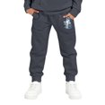 thumbnail image 3 of YOUYEDIAN Halloween Sweatpants for Boys Funny Halloween Graphic Sweatpants Kids Casual Pants Athletic Soft Trousers with Pockets (Dark Gray, 3-4 Years), 3 of 5