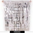 thumbnail image 4 of 2Pcs Square Foil Fringe Backdrop Curtain Tinsel Curtain Backdrop for Birthday, Wedding, Party Decor, 4 of 5