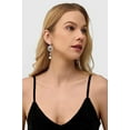 thumbnail image 4 of 1920s Flapper Art Deco Gatsby Earrings 20s Flapper Gatsby Accessories Vintage Wedding Dangle Pearl Earrings, 4 of 4