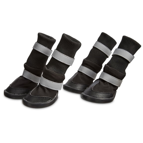 Good2GO Black All-Weather Dog Boots, Size Large