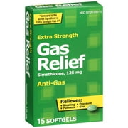 PL Developments Extra Strength Gas Relief 125mg Softgels, 15ct