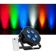 thumbnail image 2 of (12) American DJ ADJ MEGA HEX PAR Can RGBWA+UV Slim LED Wash Lights+Haze Machine, 2 of 11