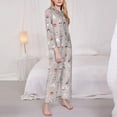 thumbnail image 3 of Balery Various Rabbits Conjunto de Pijama con Estampado para Mujer, Conjunto de Dos Piezas con Manga Larga, Ropa de Dormir Suave con Bolsillos, Pijamas Cómodos-Medium, 3 of 7
