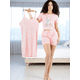 thumbnail image 2 of Set Pijama 3 Piezas Mujer Verano Bata Top y Short, 2 of 5