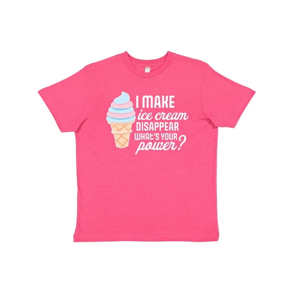 Inktastic I Make Ice Cream Disappear What's Your Power Youth T-Shirt
