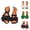 Black, variant on Flat Sandals for Women 2026 Summer Trendy 3d Bow Knot Open Toe Slingback Strappy Beach Sandals