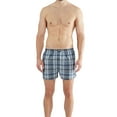 thumbnail image 3 of CECEBA calzoncillos tejidos para hombre, paquete de 4 - ropa interior, pantalones, algodón, logo, a cuadros, unicolor Azul XL (X-Large), 3 of 3
