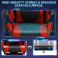thumbnail image 6 of BUPPLEE Ergonomic Adjustable PVC Game Desk Chair, 360° Swivel & 90°-135° Recline, Height Adjustable Office Chair for Home, Red, Blue, Black, White, 6 of 11