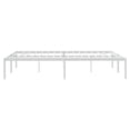 thumbnail image 5 of vidaXL Metal Bed Frame White 150x200 cm King Size, 5 of 5