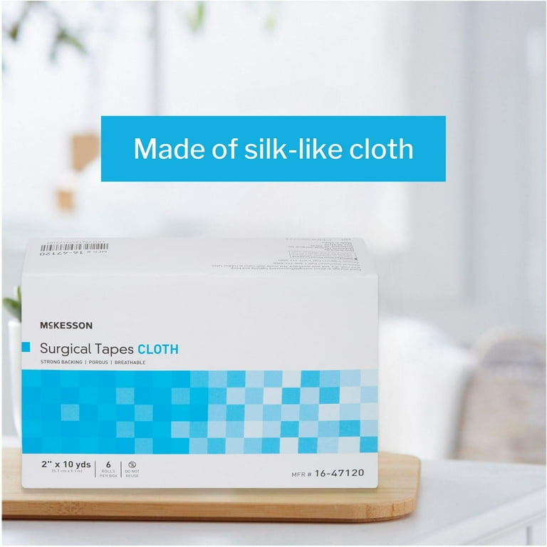 McKesson Hypoallergenic Silk Cloth Medical Tape for Sensitive Skin
