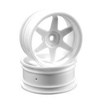 HPI 3845 Te37 26mm White 6mm Offset Wheels/26mm Tires (2)