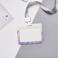 thumbnail image 6 of Naloa Lavender and Butterfly Card Badge Holder Work Badge Sleeve for Office, School, Factory, ID Credit Cards, Driver Licenses and Passes, 6 of 7