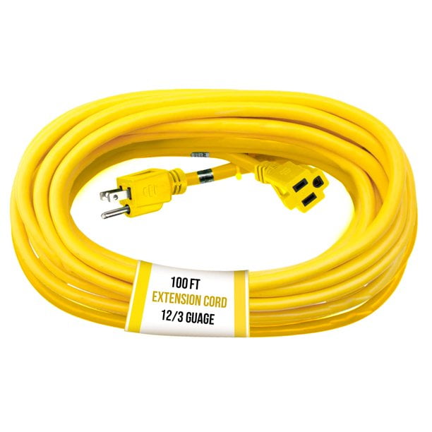 DMNI 14 Gauge Outdoor Extension Cord 12/3 100 ft SJTW Power Cord