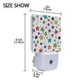 thumbnail image 4 of Yayeee LED Plug in Night Light for The Home with Auto Dusk to Dawn Light Sensors, 2 Pack, Green Stars, 4 of 6