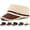 Khaki, variant on Military Hat Cadet Army Cap, Flat Top Hats for Men and Women, Classic Outdoor Military Style Cap