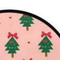 thumbnail image 4 of 36.2 Inch Round Floor Mat Green Trees and Red Bows Carpet Decor Rug for Living Room Bedroom, 4 of 6