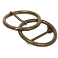 thumbnail image 2 of Single Prong Round Double Circle Knot Belt Buckle, 2 of 2
