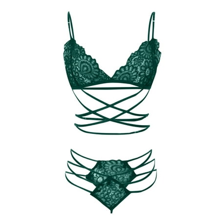 Sports Bras for Women Medium Support Minimizing Bra Women Sexy Lingerie Corset Lace Bandage Push Up Top Bra And Pants Underwear Set