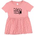 thumbnail image 3 of Inktastic Dad's Golf Buddy Girls Baby Dress, 3 of 5