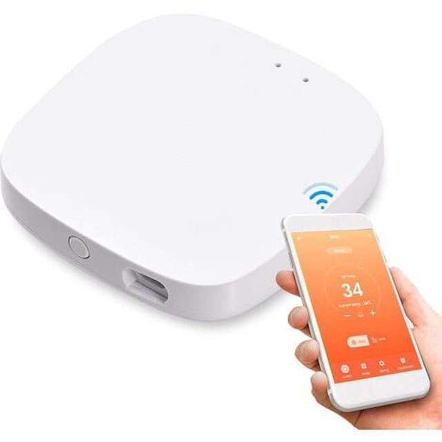 Zigbee 3.0 Gateway Smart Hub Soporte inalámbrico para puente doméstico Aplicación Smart Life Tuya Protocolo WiFi Funciona con Alexa Google Home, Blanco