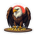 thumbnail image 3 of Yuanou Multicolor Vinyl Eagle Stickers Waterproof Detective Bald Eagle Stickers for Notebooks Laptops Instruments, 3 of 5