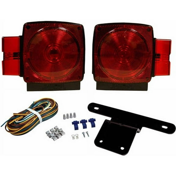 Blazer International C6424 Submersible Trailer Light Kit for Trailers Over / Under 80", Red