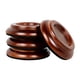 thumbnail image 2 of Juego de 4 ruedas de madera para patas de piano, protección para el suelo de pianos verticales. Marrón, 2 of 9