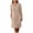 Solid, variant on Njagoc3 Womens Button - Front Shirt Dress, 3/4 Sleeves, Solid Color, Classic for Summer Casual Work & Weekend Trips
