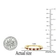 thumbnail image 3 of Dazzlingrock Collection Round Ruby 11 Stone Stackable Wave Band Ring for Women (Color Red, Clarity Highly Included) in 18K Yellow Gold, Size 6, 3 of 4