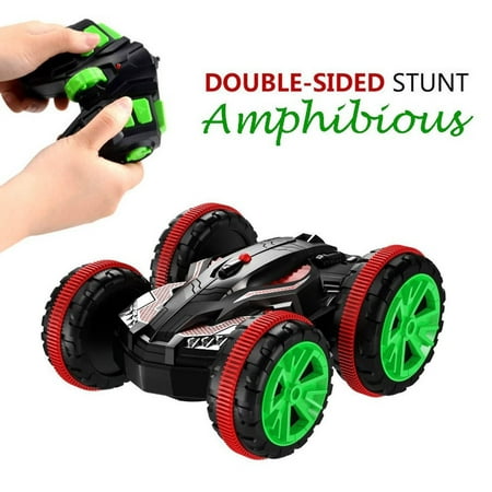Remote Control Amphibious Off Road Electric Double Sided Car Tank Stunt Car
