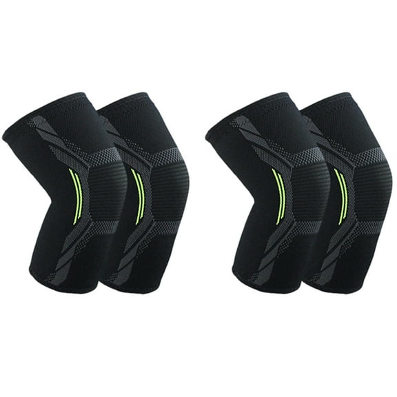 2pcs Basketball Football Sports Kneepad High Elastic Volleyball Knee Pads Brace Training Knee Support Protect - M & L