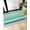 Turquoise, variant on Shag Bath Rugs Aqua Retro Floral Striped Plush Soft Fluffy Doormat Floor Carpet,Non-Slip Living Room Bedroom Kitchen Entryway Door Mats Ethnic Bohemia Style