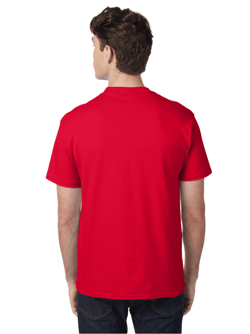 CHANGE MY VIEW Tシャツ 赤 Hanes Men's Premium Beefy-T, Short Sleeve T-Shirt with Pocket, Up