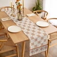 thumbnail image 3 of Table Runner 120 Inches Long for Kitchen Dining, Orange Floral Dresser Scarf Farmhouse, Dining Table Decorations for Wedding/Parties, Country Boho Ethnic Art Flowers Motifs 13 x 120 In, 3 of 8