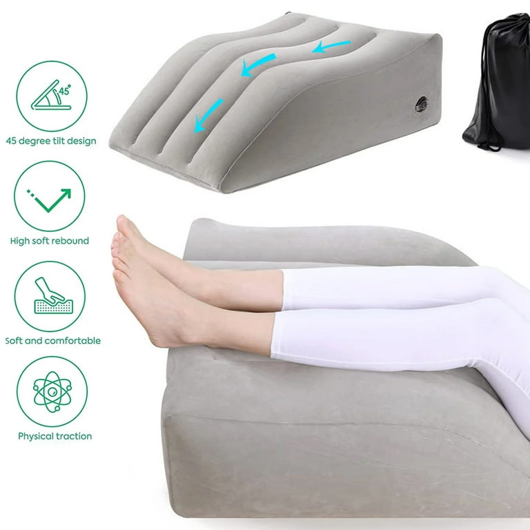 1pc Leg Elevation Pillow Inflatable Wedge Pillows Comfort Leg Pillows For  Sleeping Leg & Back Relax Leg Support Pillow Leg Wedge Pillows For After Aur