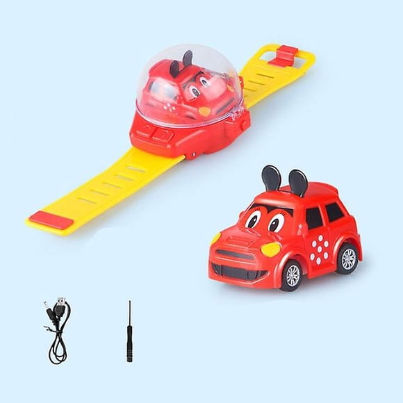 Mini Voiture Dessin Animé rc Petite Montre Analogique Télécommande Mignonne Modèle à Détection Infrarouge Jouets pour Enfants Cadeaux
