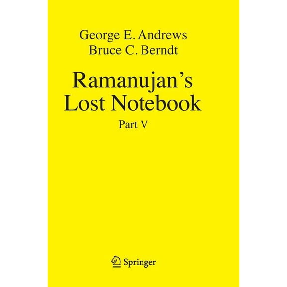 Ramanujan's Lost Notebook: Part V, (Paperback)