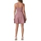 thumbnail image 3 of Vestido sin mangas de mujer con tirantes de cuadros y cremallera frontal XS rojo y blanco, 3 of 6