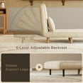 thumbnail image 6 of 3 in 1 Convertible Sofa Bed, Aiho sleeper Chair Bed with Adjustable Backrest, Perfect for Living Room, Bedroom, Small space, Beige, 6 of 9
