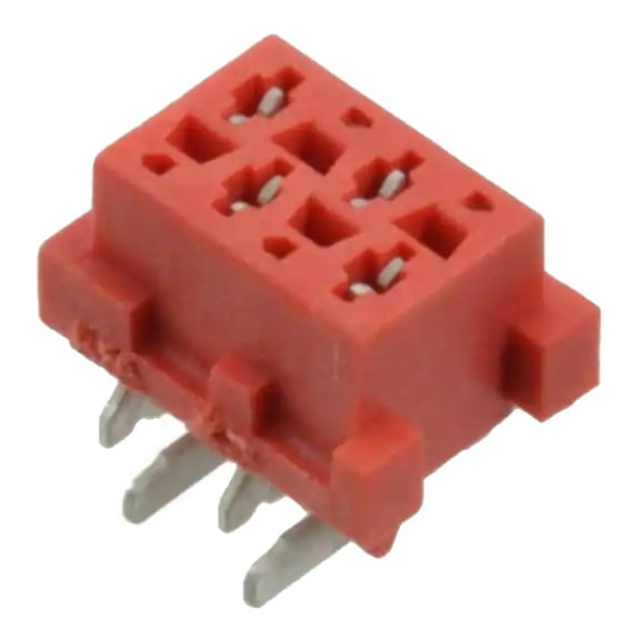188275-4 4 Position Receptacle Connector 0.100 (2.54mm) Surface Mount Tin, RoHS