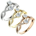 thumbnail image 1 of 3/4ct Two Stone Forever Us Diamond Engagement Ring White Yellow Rose Gold, 1 of 4