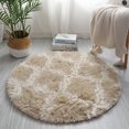 thumbnail image 3 of CAROOTU Tapis Rond Simple Doux Confortable Absorbant Antidérapant pour, 3 of 7