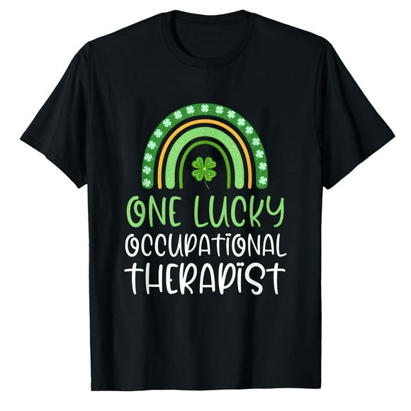 AALJY One Lucky Occupational Therapist St Patrick's Day Therapy OT T-Shirt