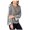 Grey - pasgry, variant on I.N.C Womens Sequined Sleeve Pullover Blouse, Grey, X-Large