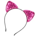 thumbnail image 1 of Decoración De Orejas De Gato, Diadema De Gatito, Diademas De Orejas De Lentejuelas Con Orejas De Gato Brillantes, Estable Y Duradera Para Navidad, Halloween, Para La Vida Diaria,, 1 of 8