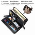 thumbnail image 4 of FALAN MULE FALAN MULE Women’s Trifold Wallet Rfid Blocking Wristlet with Large Card Capacity, 4 of 7