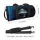 thumbnail image 2 of Fotbe Punk Style Blue Haired Skull Bolsa Deportiva de Lona Plegable con Estampado, Bolsa de Gimnasio con Bolsillo Seco/Húmedo, Bolsa de Viaje Ultraligera de Gran Capacidad, 2 of 6